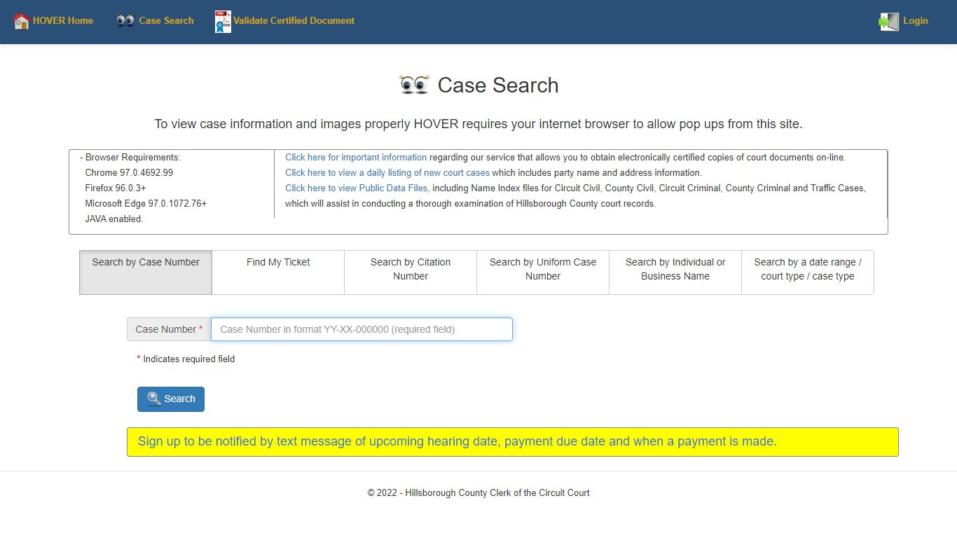 Case Search