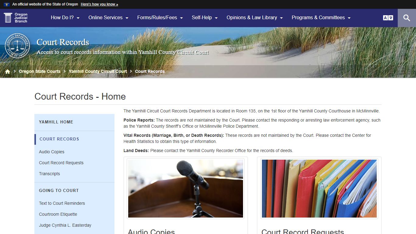 Oregon Judicial Department : Court Records - Home : Court ...